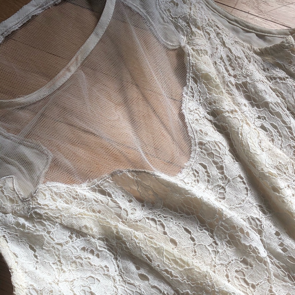 Cream lace dress